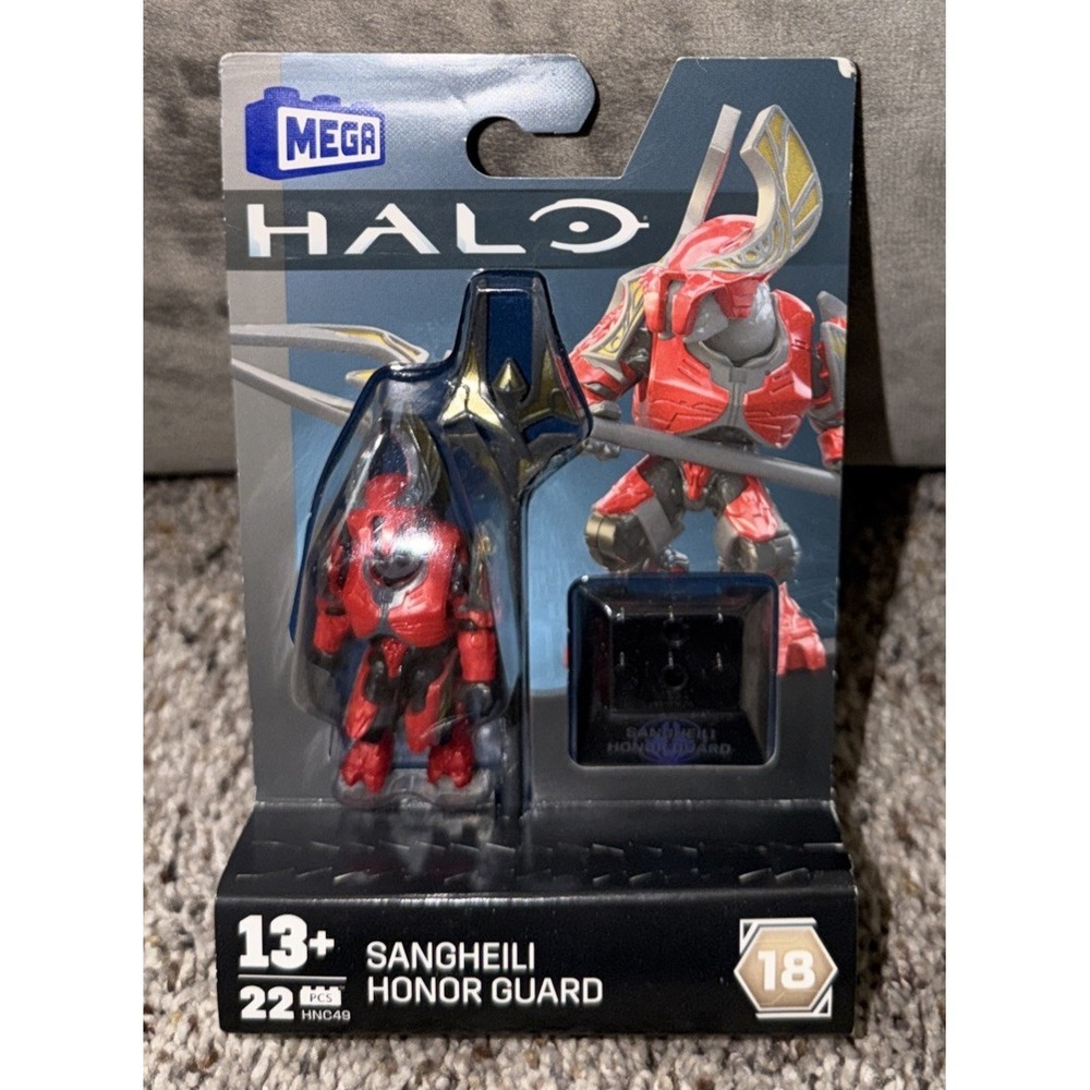 Mega Construx Halo Series 18 Sangheili Honor Guard Red Mega Heroes
